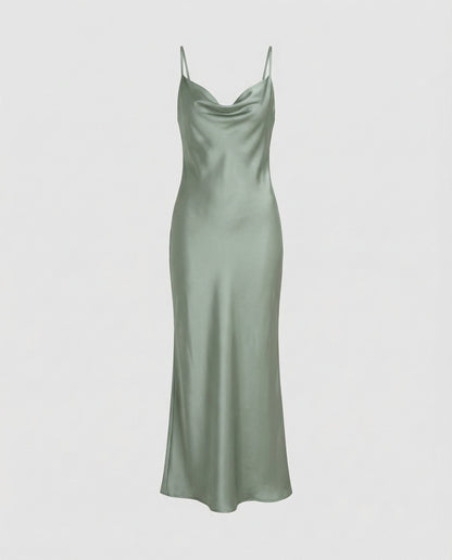 Elegant Satin Dress Women