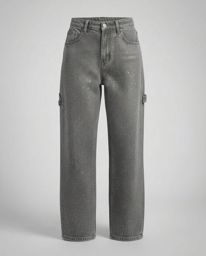 Sparkling Diamond Jeans Women