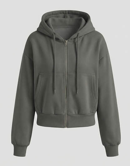 Oversize Sweatshirt Zipper