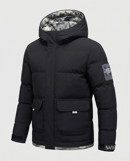 Warm Women's Winter Jacket Hood