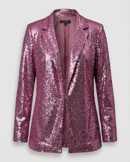 Glittering women's sequin blazer