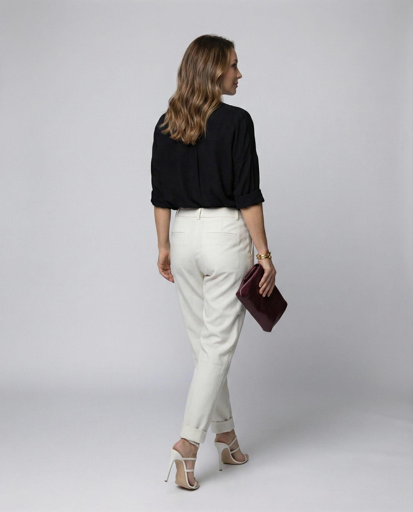 Elegant women's waist pants