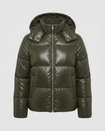 Women Puffy Jacket Hood