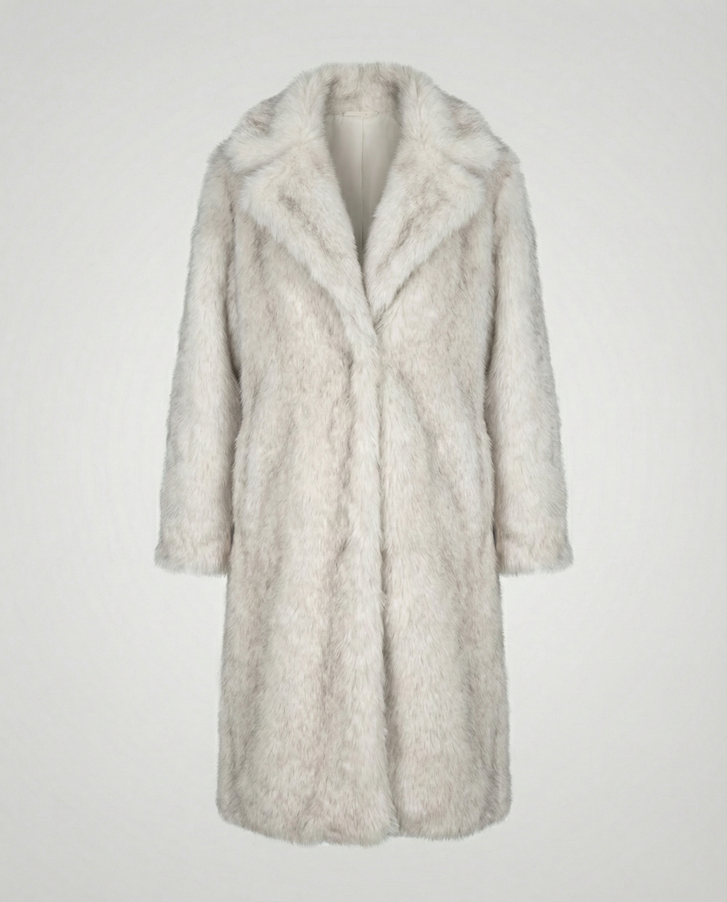 Luxurious women's faux fur coat