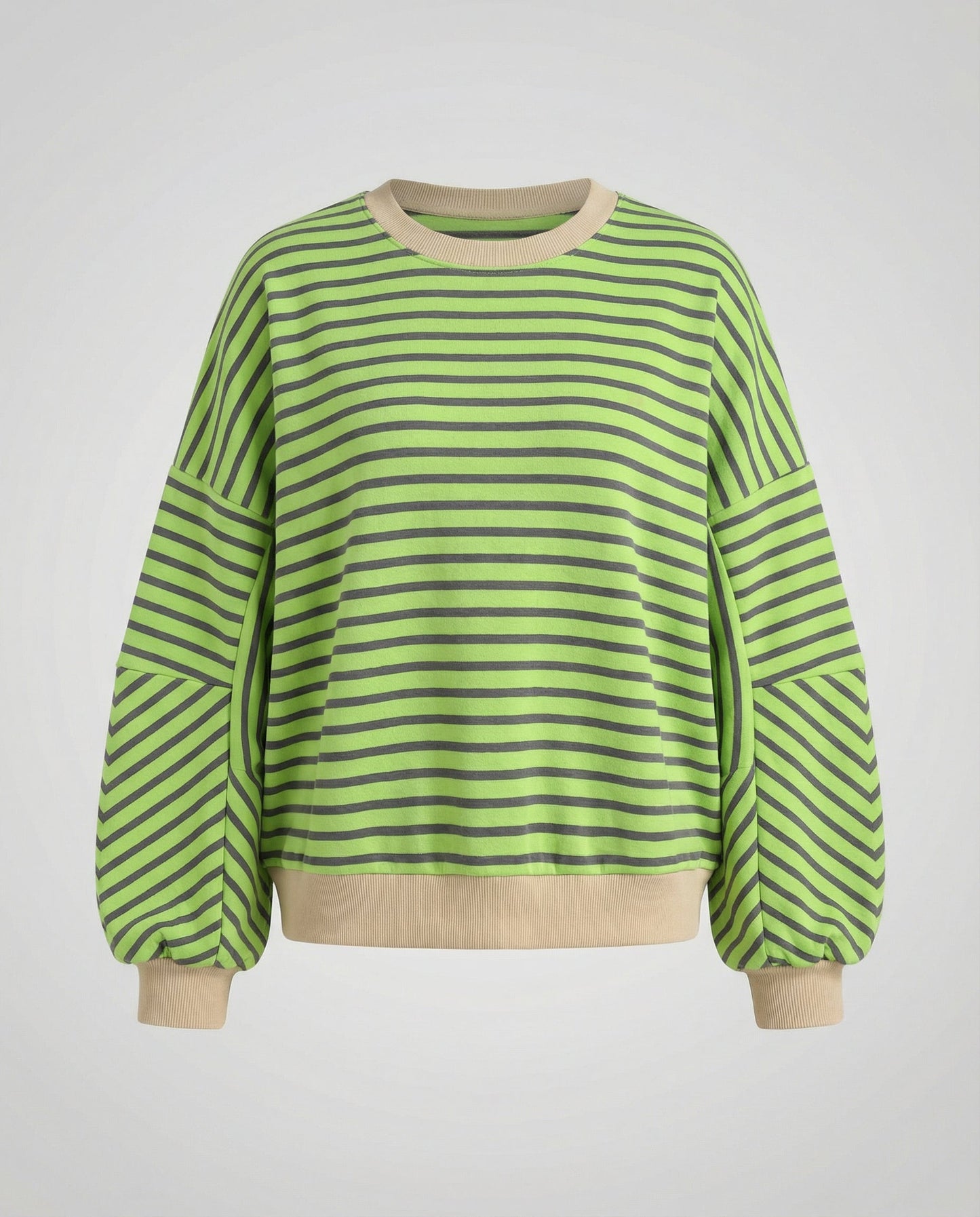 Boxy Sweatshirt Women Striped