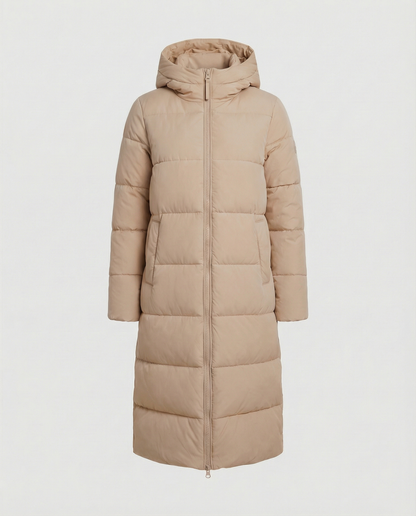 Tailored women's quilted coat winter