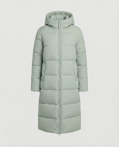 Tailored women's quilted coat winter