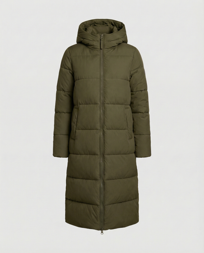 Tailored women's quilted coat winter
