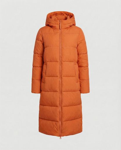 Tailored women's quilted coat winter