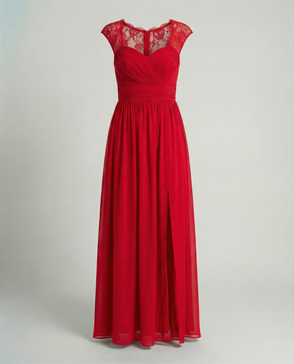 Evening dress women V-neck