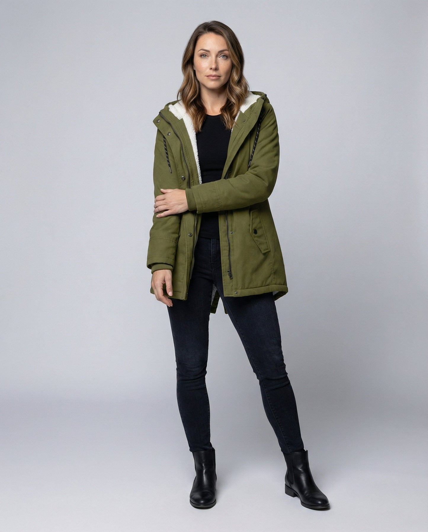 Luxurious women's winter coat