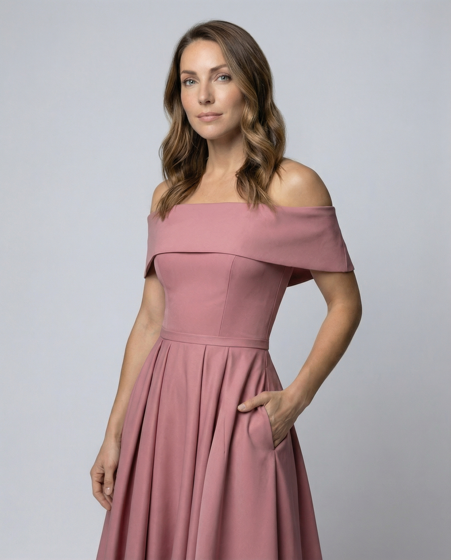 Strapless Satin Party Dress Women