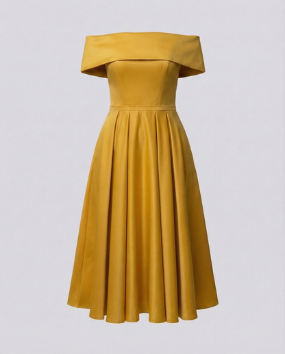 Strapless Satin Party Dress Women