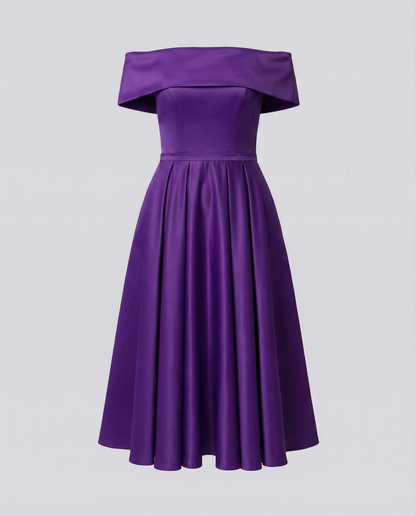 Strapless Satin Party Dress Women