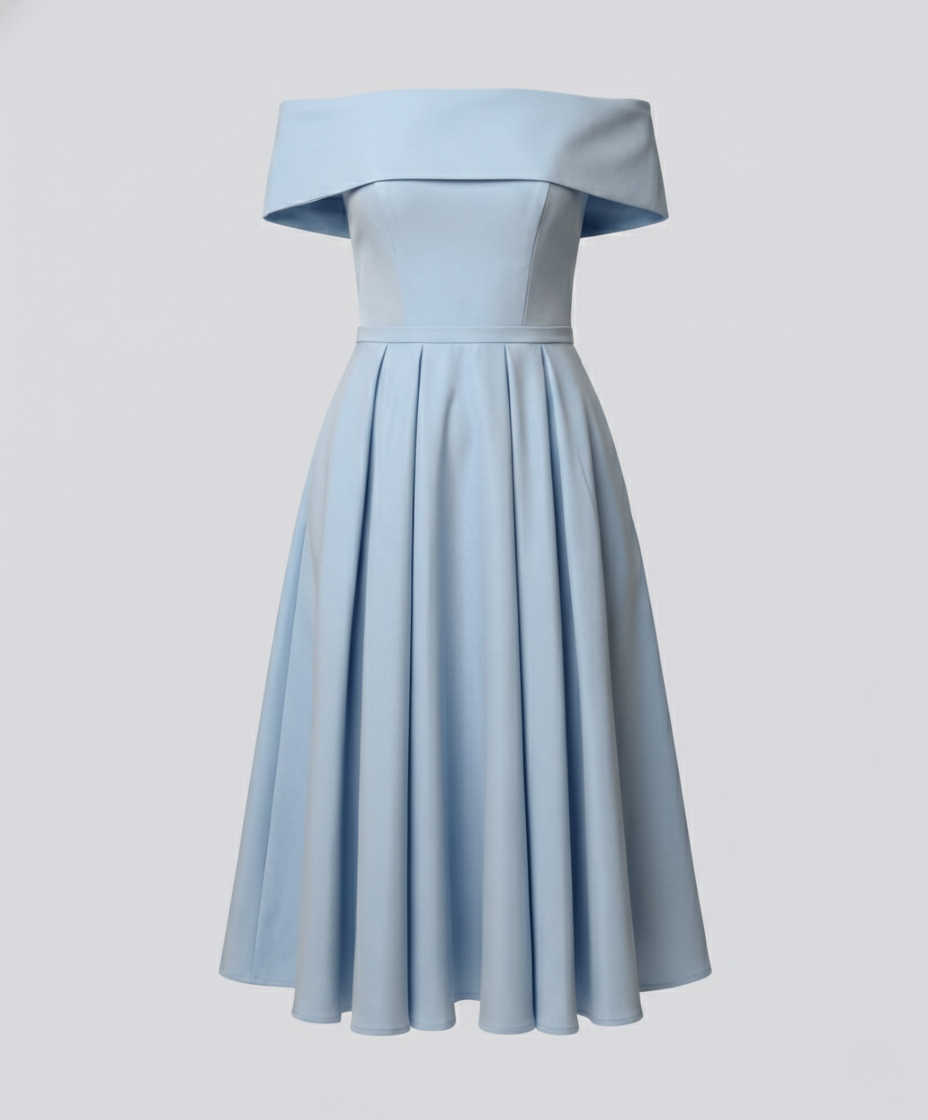 Strapless Satin Party Dress Women