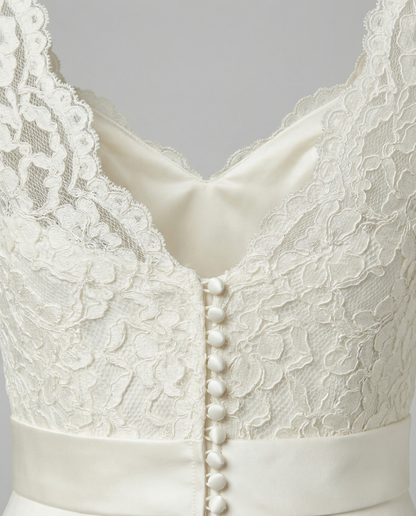 Romantic lace wedding dress
