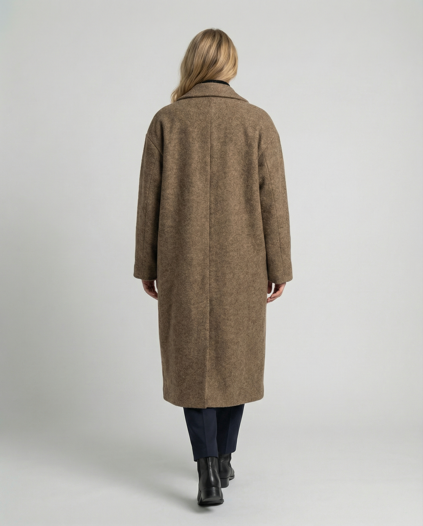 Oversized Wool Coat Women Elegant