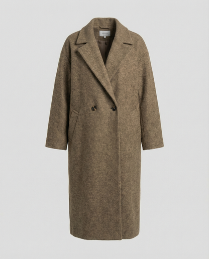 Oversized Wool Coat Women Elegant