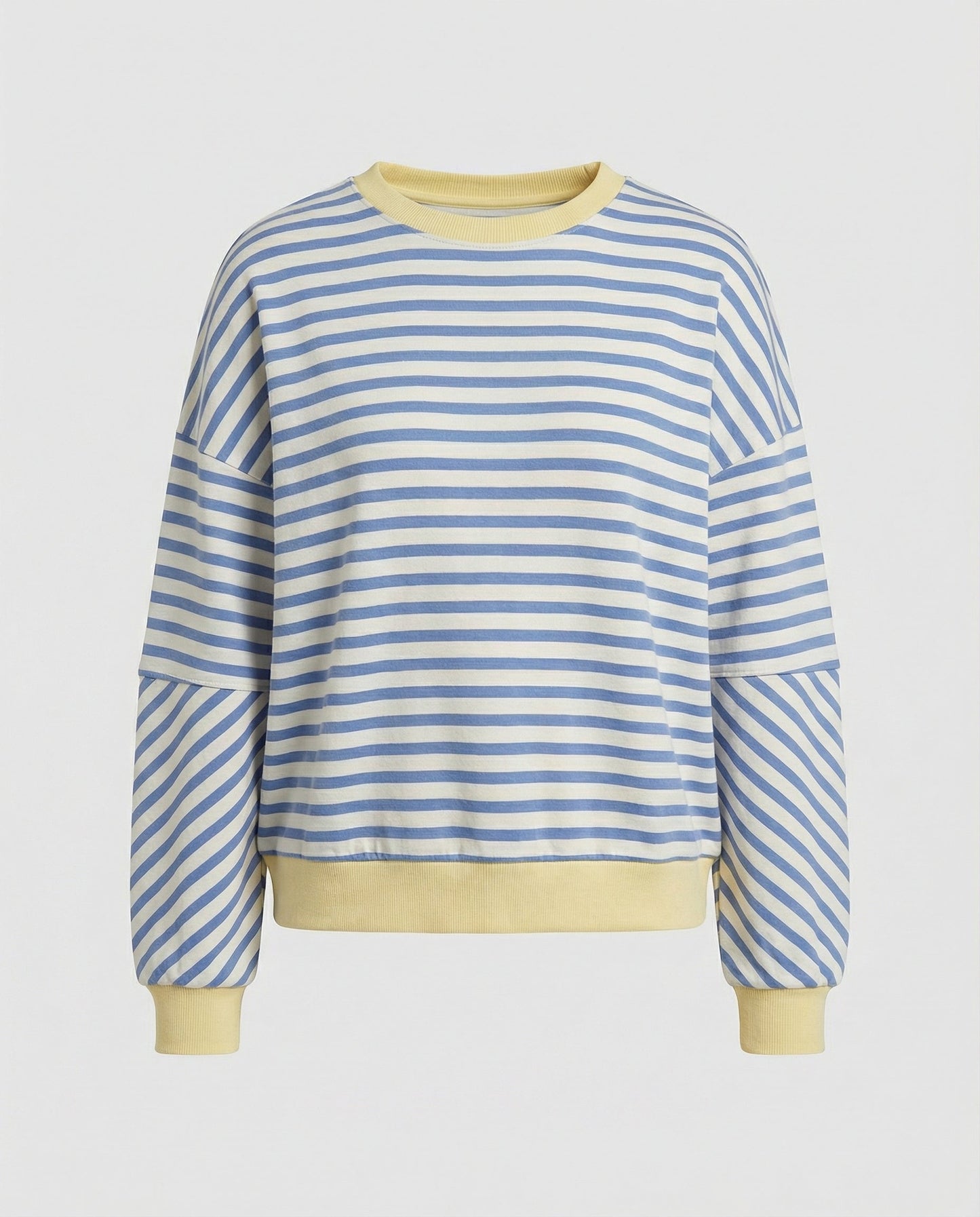 Boxy Sweatshirt Women Striped