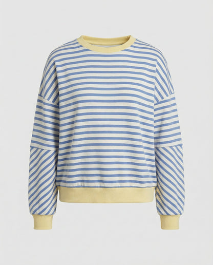 Boxy Sweatshirt Women Striped