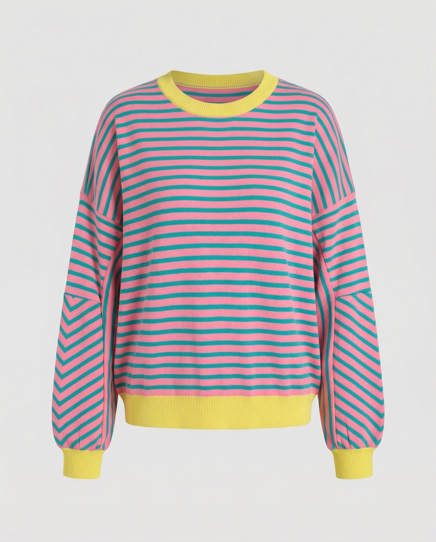 Boxy Sweatshirt Women Striped