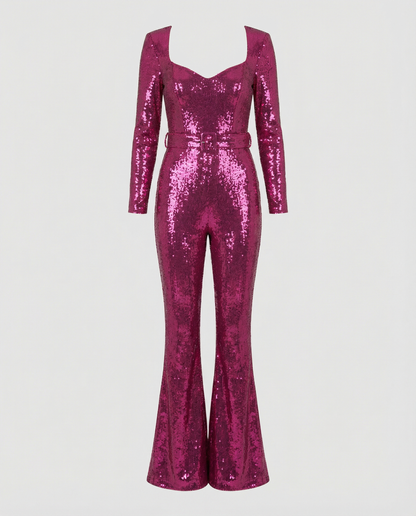 Glamorous sequin jumpsuit women