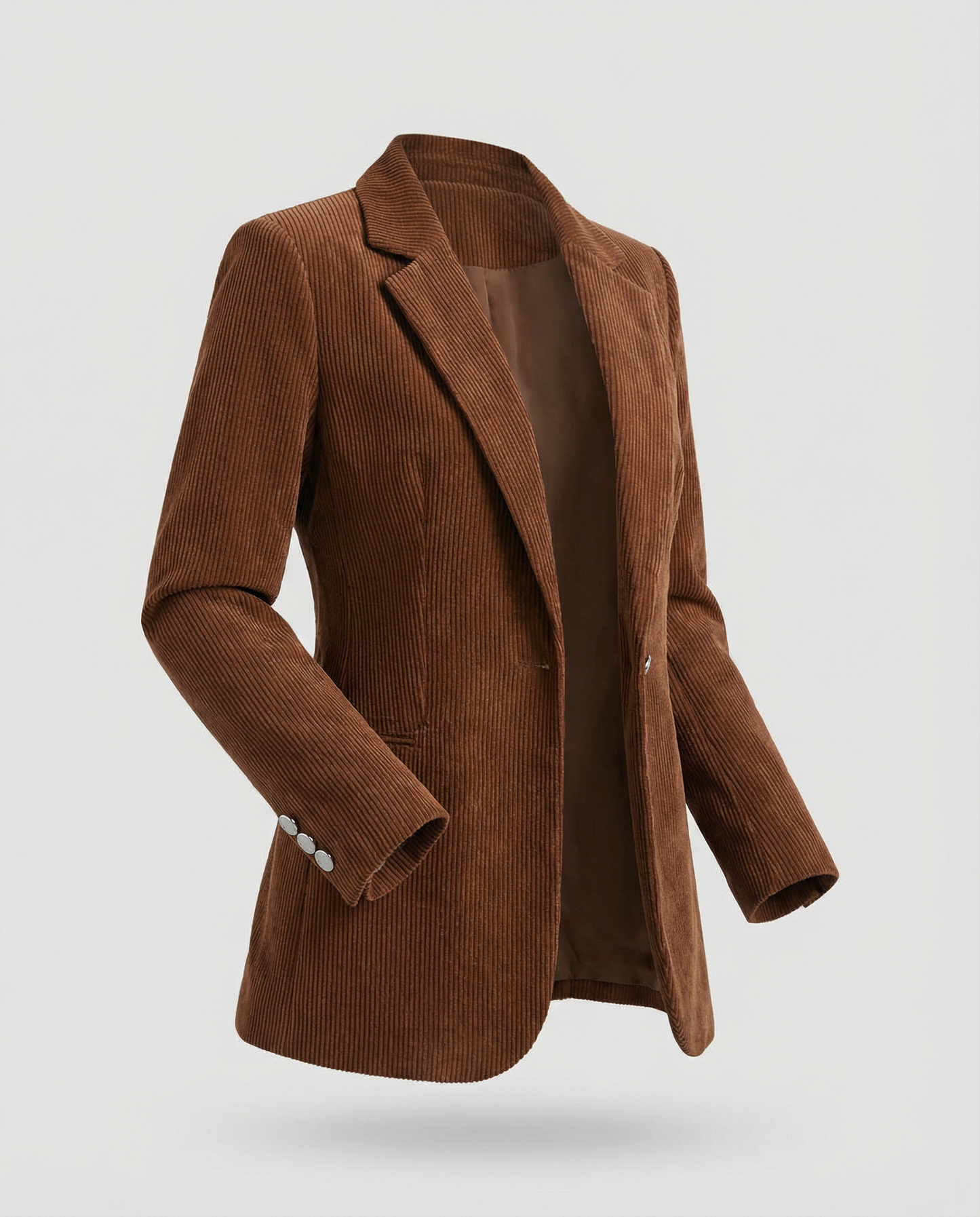Cord Blazer Women Elegant