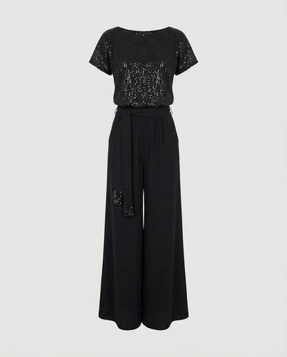 Glitter Jumpsuit Women Elegant