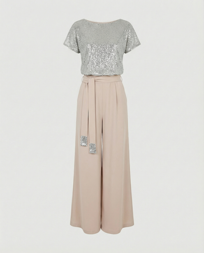 Glitter Jumpsuit Women Elegant