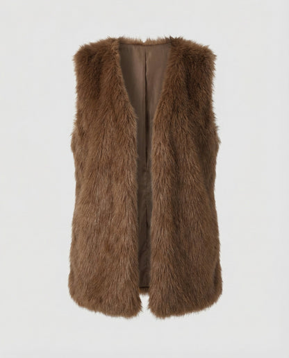Ladies Faux Fur Vest