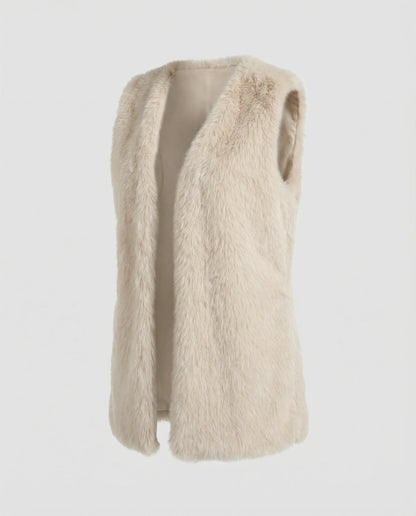 Ladies Faux Fur Vest