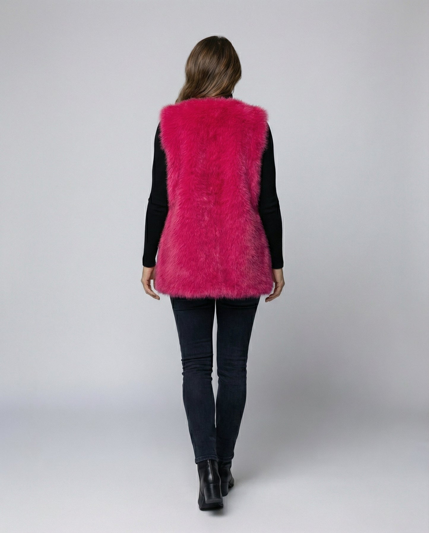 Ladies Faux Fur Vest