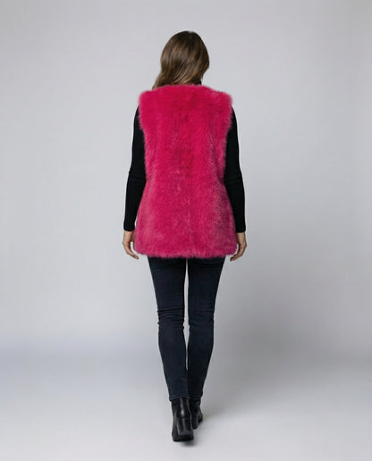 Ladies Faux Fur Vest