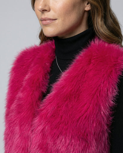 Ladies Faux Fur Vest