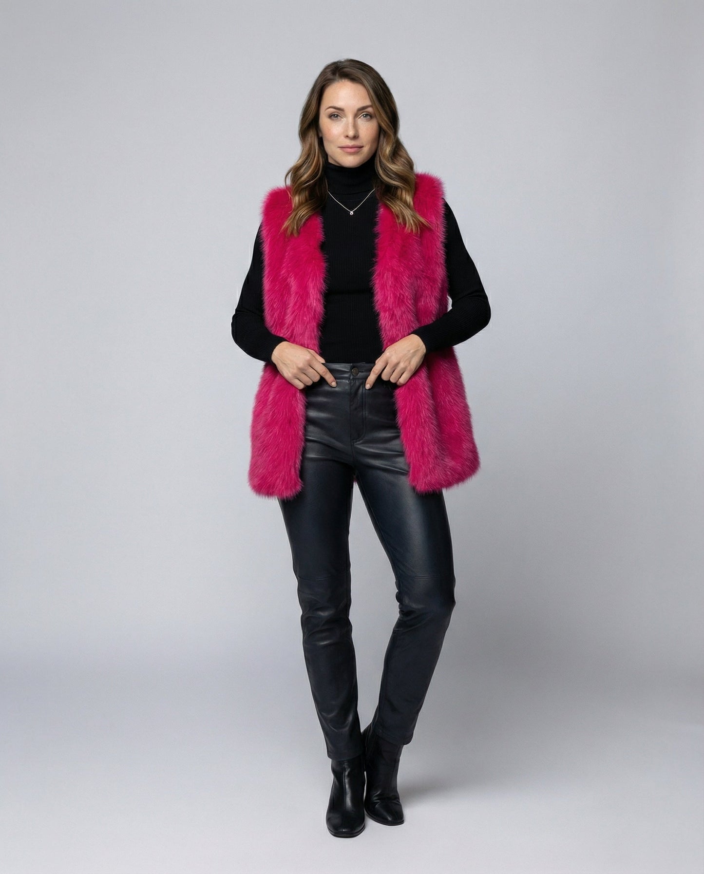 Ladies Faux Fur Vest