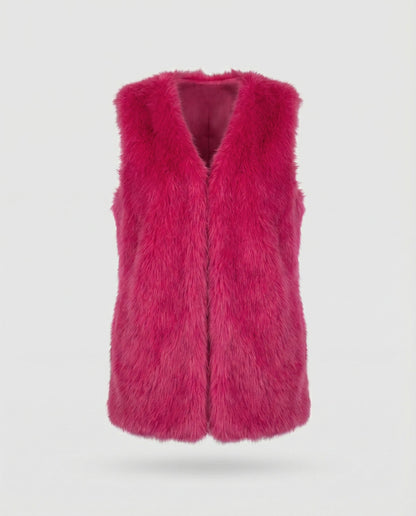 Ladies Faux Fur Vest