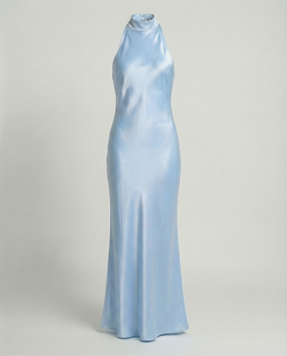 Elegant Maxi Dress Women Satin