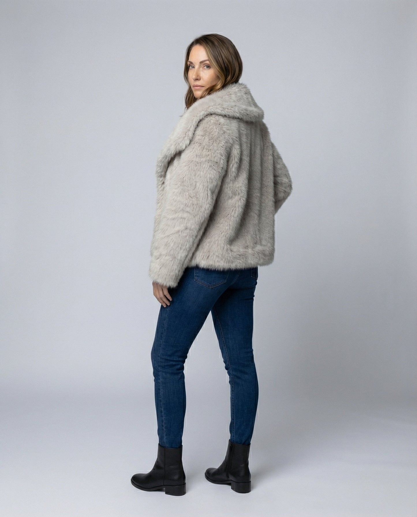 Women's Elegant Faux Fur Jacket