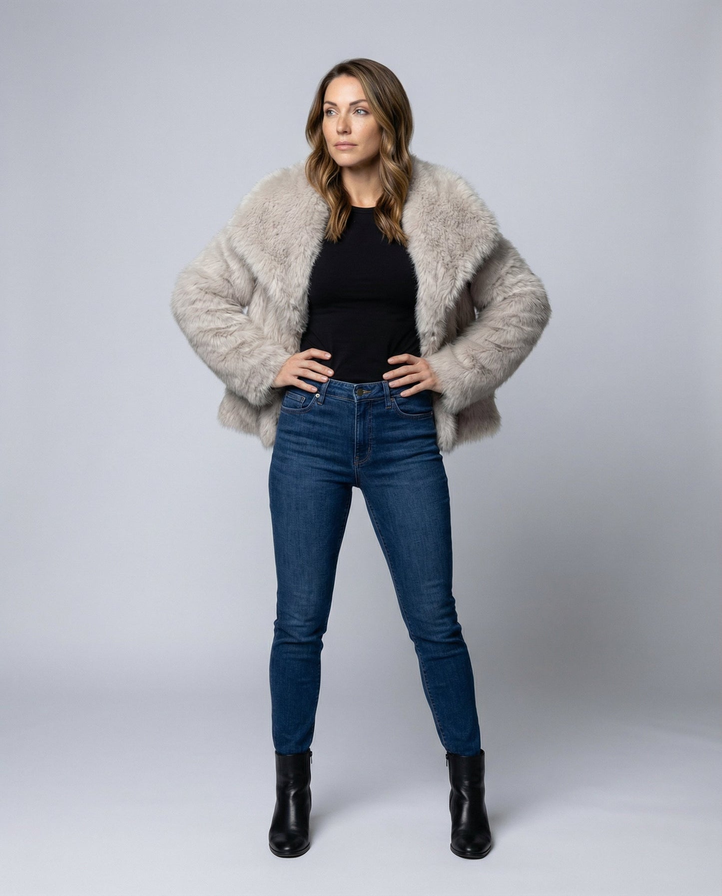 Women's Elegant Faux Fur Jacket