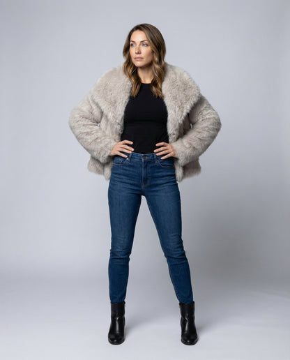 Women's Elegant Faux Fur Jacket