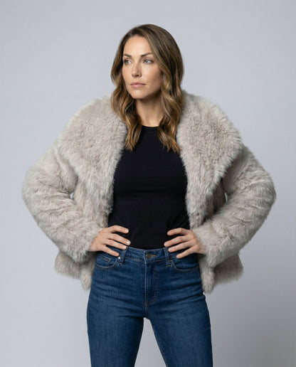 Women's Elegant Faux Fur Jacket