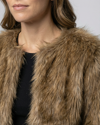Luxurious Plush Winter Coat Women