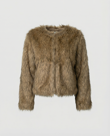 Luxurious Plush Winter Coat Women