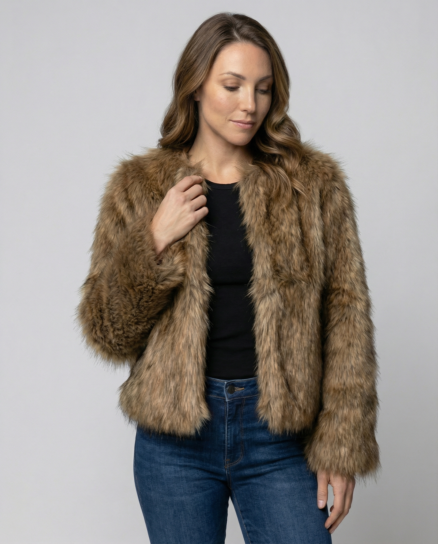 Luxurious Plush Winter Coat Women