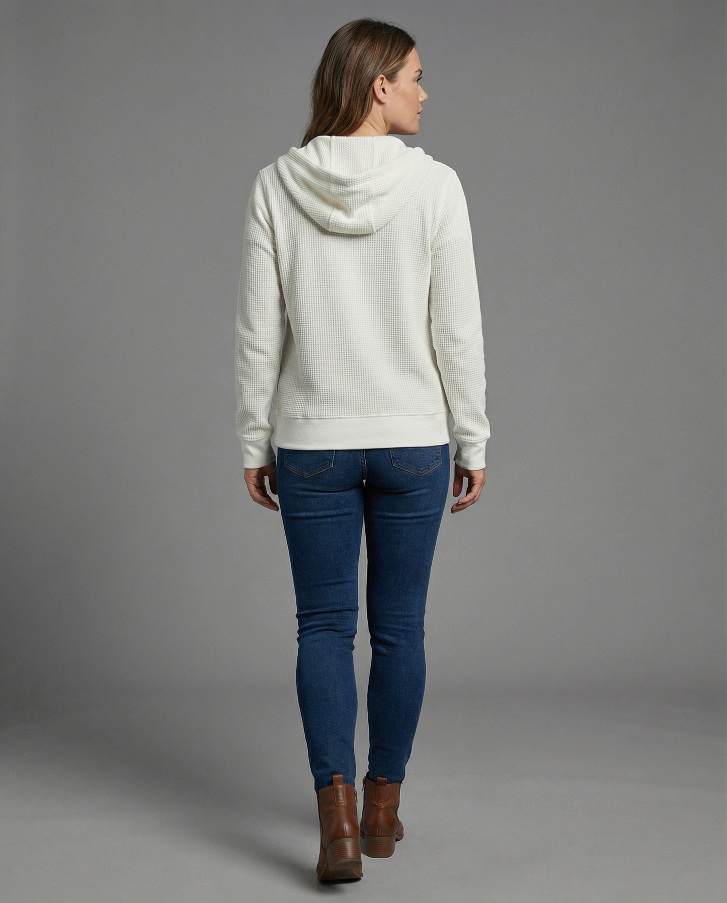 Checked women's leisure jacket