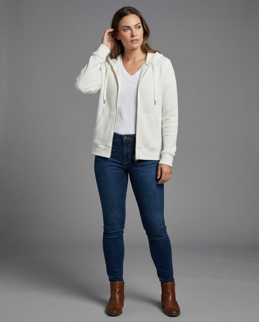 Checked women's leisure jacket