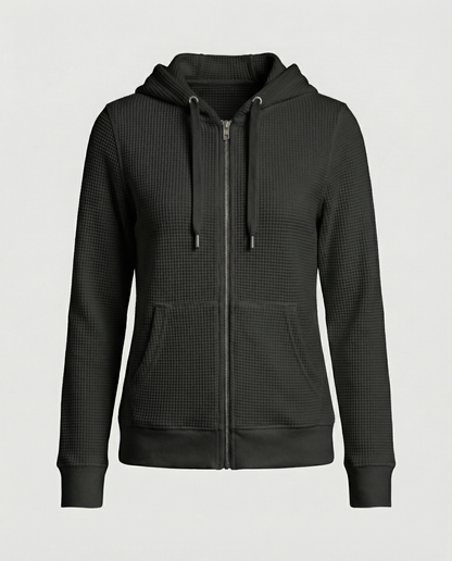 Checked women's leisure jacket