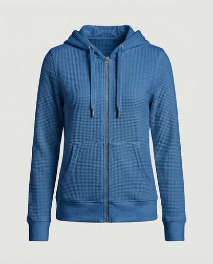 Checked women's leisure jacket