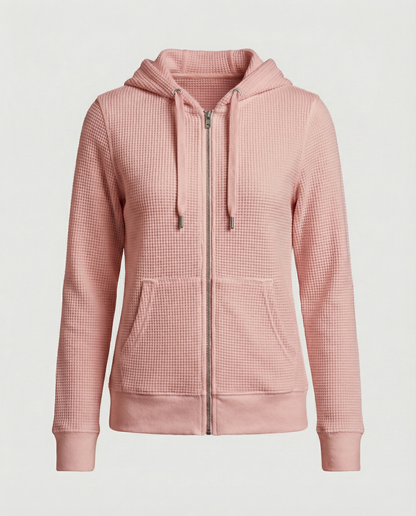 Checked women's leisure jacket