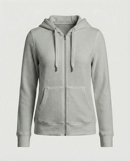 Checked women's leisure jacket